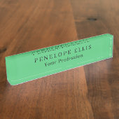 Porte-nom Pour Bureau Paris Vert Unique Original Classique Professionnel (Taille)