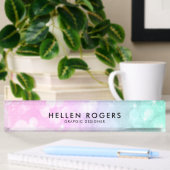 Porte-nom Pour Bureau Parties scintillant Boho Faux