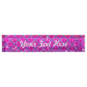 Porte-nom Pour Bureau Parties scintillant pourpre Snakeskin