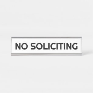 PORTE-NOM POUR BUREAU PAS DE SOLICITATION