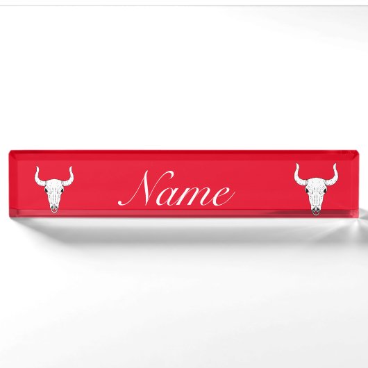 Porte-nom Pour Bureau Pas de tonneau jamais Thunder_Cove (Devant)