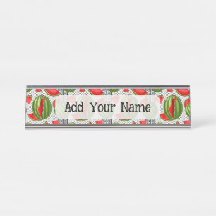 Porte-nom Pour Bureau Pastèque Palestine - Slice