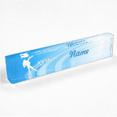 Porte-nom Pour Bureau Patinage sur glace