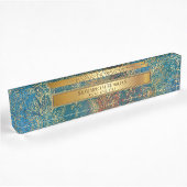 Porte-nom Pour Bureau Patine sarcelle Cooper