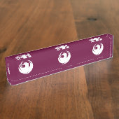 Porte-nom Pour Bureau Patriotic desk nameplate with Flag of Phoenix City (Taille)