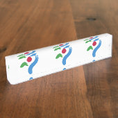 Porte-nom Pour Bureau Patriotic desk nameplate with Flag of Seoul (Taille)