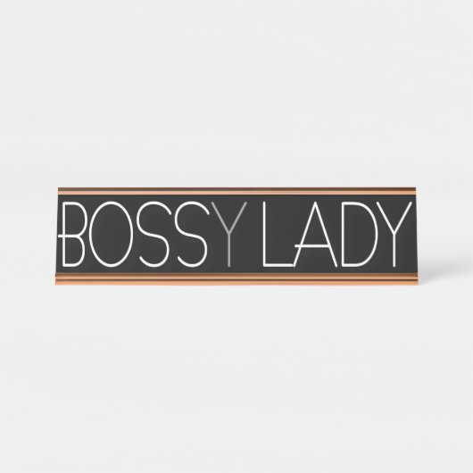 Porte-nom Pour Bureau Patron (y) Madame (Devant)