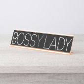Porte-nom Pour Bureau Patron (y) Madame (Devant)