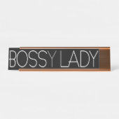 Porte-nom Pour Bureau Patron (y) Madame (Devant)