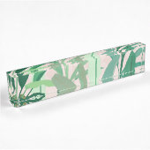 Porte-nom Pour Bureau Pattern rose