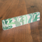 Porte-nom Pour Bureau Pattern rose (Taille)