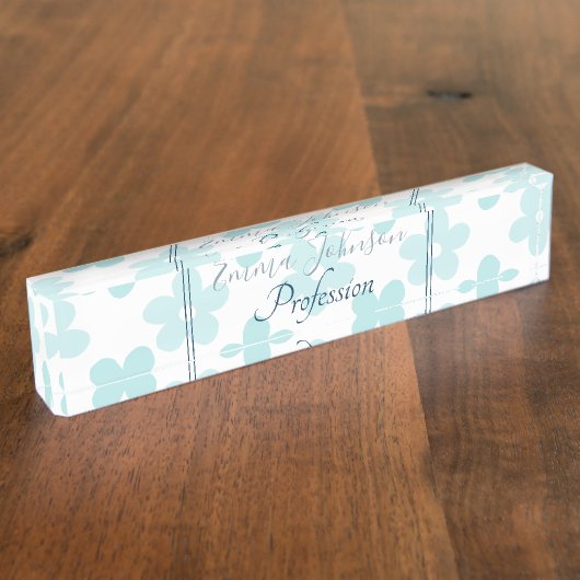 Porte-nom Pour Bureau Patters rétro (Taille)