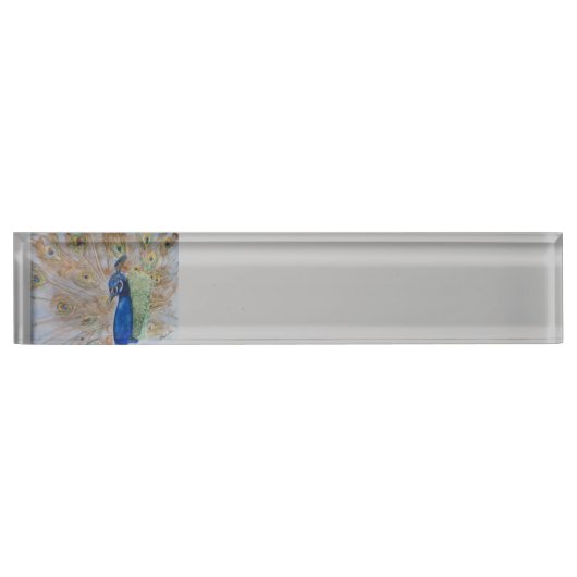 Porte-nom Pour Bureau Pavanez-vous votre plaque signalétique de bureau (Devant)