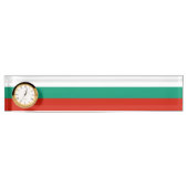 Porte-nom Pour Bureau pavillon de la Bulgarie (Devant)