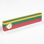 Porte-nom Pour Bureau pavillon lituanien
