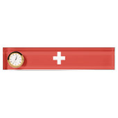 Porte-nom Pour Bureau pavillon suisse (Devant)