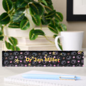 Porte-nom Pour Bureau Paws et Stars