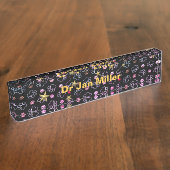 Porte-nom Pour Bureau Paws et Stars (Taille)