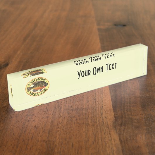 Porte-nom Pour Bureau Pêche à la senne (Taille)