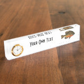 Porte-nom Pour Bureau Pêche à la senne (Taille)