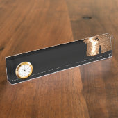 Porte-nom Pour Bureau Pêche au coucher du soleil (Taille)