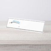 Porte-nom Pour Bureau Pêche libre (Devant)