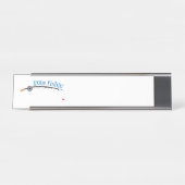 Porte-nom Pour Bureau Pêche libre (Devant)