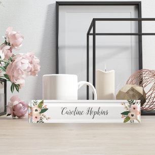 Porte-nom Pour Bureau Pêcher la prairie