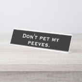 Porte-nom Pour Bureau Peeves (Devant)