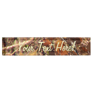 Porte-nom Pour Bureau Peinture de camouflage de Camo du chasseur