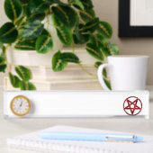 Porte-nom Pour Bureau Pentagram Red Devil