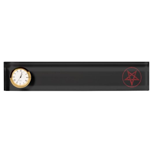 Porte-nom Pour Bureau Pentagram Red Devil (Devant)