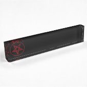 Porte-nom Pour Bureau Pentagram Red Devil
