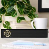 Porte-nom Pour Bureau Pentagramme doré