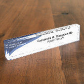 Porte-nom Pour Bureau Personalized Hospital Employee  (Taille)