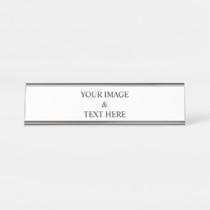 Porte-nom Pour Bureau Personnalisé Personnalisez Votre Propre Photo & Te