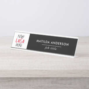 Porte-nom Pour Bureau Personnalisé votre logo Office & Business Sign