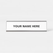 Porte-nom Pour Bureau Personnaliser ou Customiser (Devant)