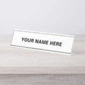 Porte-nom Pour Bureau Personnaliser ou Customiser (Devant)