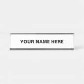 Porte-nom Pour Bureau Personnaliser ou Customiser (Devant)