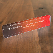 Porte-nom Pour Bureau Personnaliser Professional Modern Desk Plaque sign (Taille)