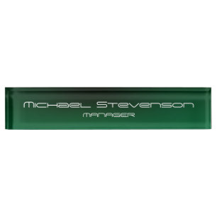 Porte-nom Pour Bureau Personnaliser Texte Professionnel Moderne Bureau P