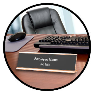 Porte-nom Pour Bureau Personnel administratif amical de budget