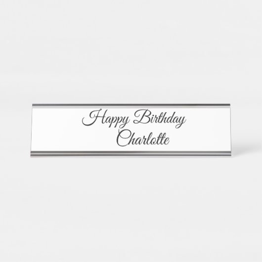 PORTE-NOM POUR BUREAU PETIT ANNIVERSAIRE DE CUTIE (Devant)