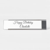 PORTE-NOM POUR BUREAU PETIT ANNIVERSAIRE DE CUTIE (Devant)