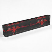 Porte-nom Pour Bureau Petit diable rouge Thunder_Cove