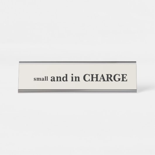 Porte-nom Pour Bureau petit et responsable (Devant)