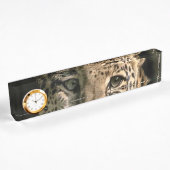 Porte-nom Pour Bureau Petit Leopard Cub