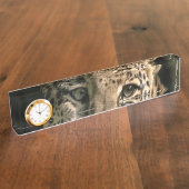 Porte-nom Pour Bureau Petit Leopard Cub (Taille)