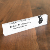 Porte-nom Pour Bureau Petite souris mignonne (Taille)